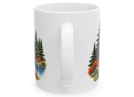 Maine Camp & Mountains Ceramic Mug