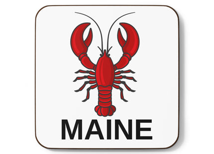 Maine Lobster Coaster, Nautical Coaster Set, Lobster Lover Gift, Kitchen Decor, Beach House Accessories