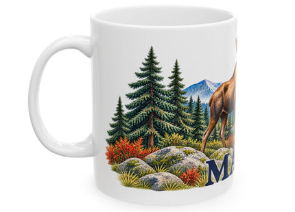 Maine Camp & Mountains Ceramic Mug