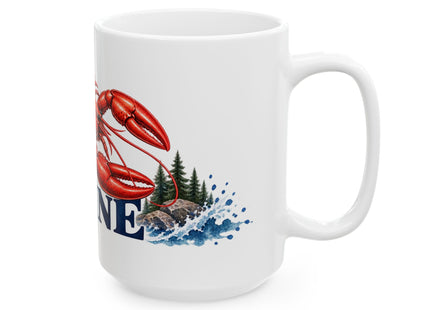 Maine Pine Forest Ceramic Mug