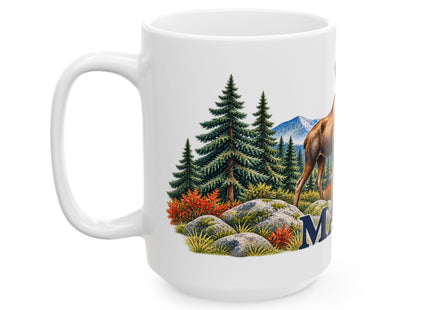 Maine Camp & Mountains Ceramic Mug