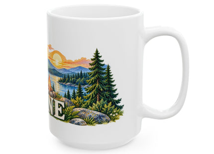 Maine Moose & Mountains Ceramic Mug
