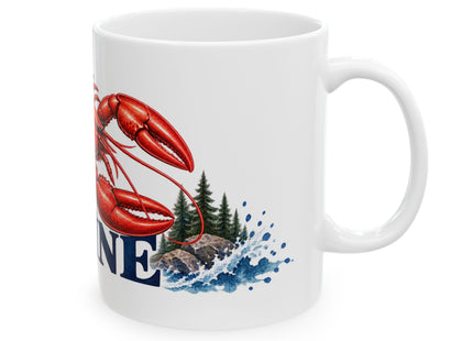 Maine Pine Forest Ceramic Mug