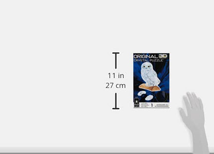 BePuzzled | Owl Original 3D Crystal Puzzle, Ages 12 and Up, Owl, Clear