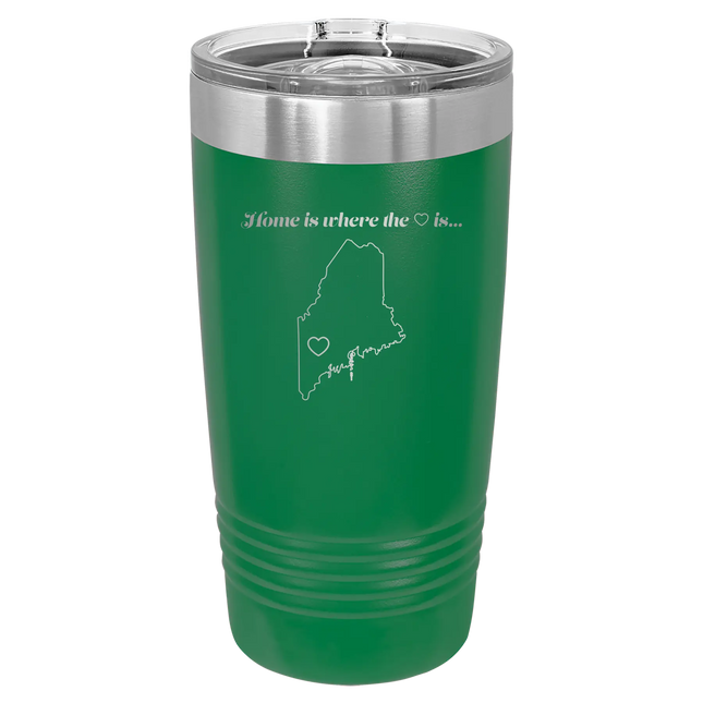 Maine Heart 20 oz Tumbler | Green