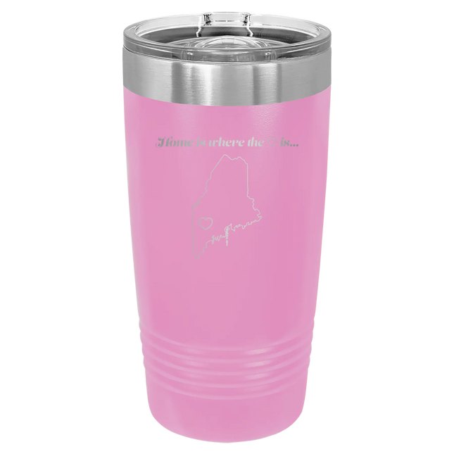 Maine Heart 20 oz Tumbler | Light Purple