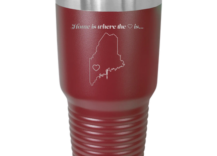 Maine Heart 30 oz Tumbler | Maroon