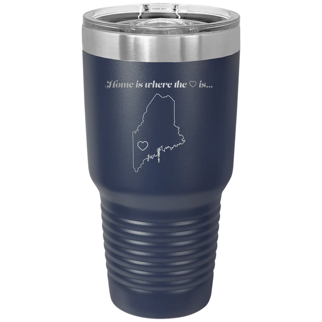 Maine Heart 30 oz Tumbler | Navy