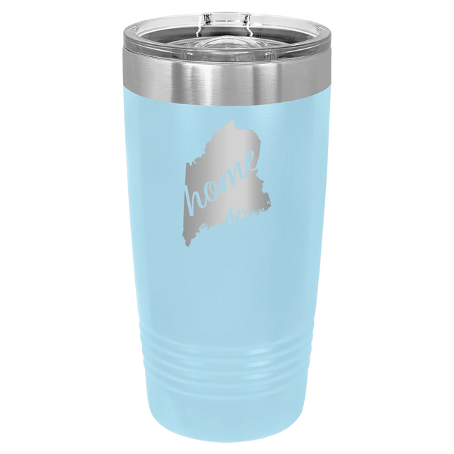 Maine Home 20 oz Tumbler | Light Blue