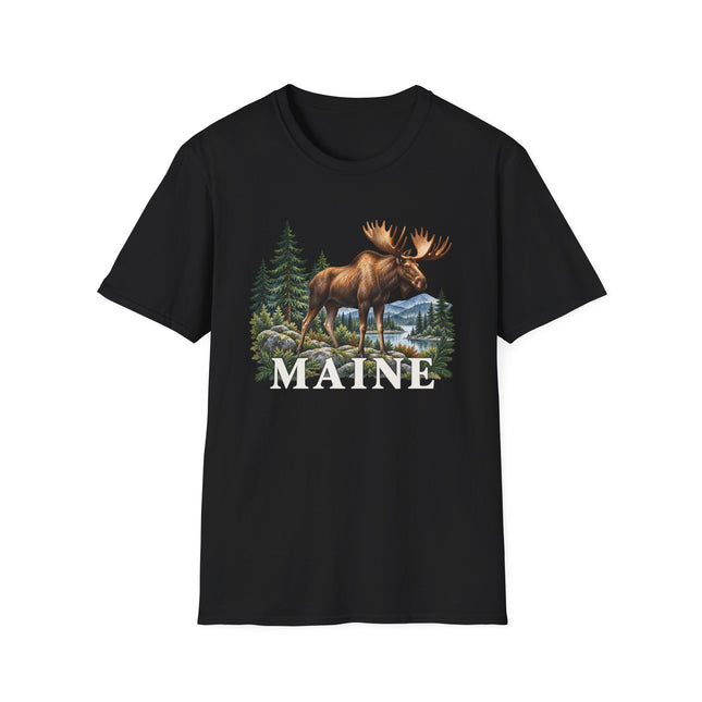 Maine Moose & Mountains Unisex T-Shirt