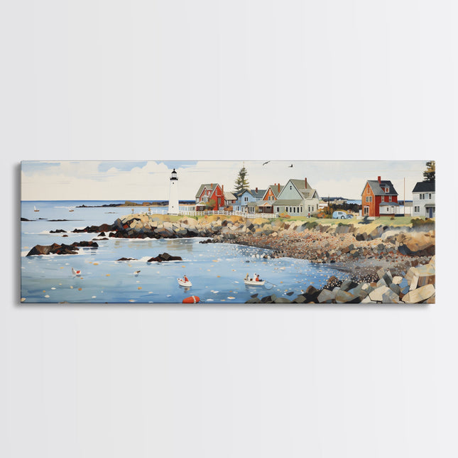 Maine Framed Canvas Wall Art
