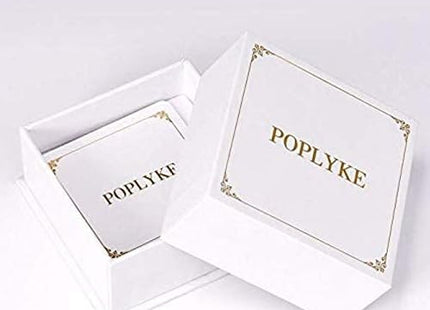 POPLYKE Fox Necklace for Women 925 Sterling Sliver Rose Fox Pendant Gifts for Women Wife