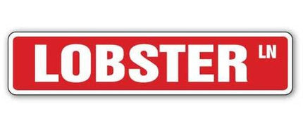 SignJoker] Lobster Street Sign Seafood Restaurant Signs décor Wall Plaque Decoration