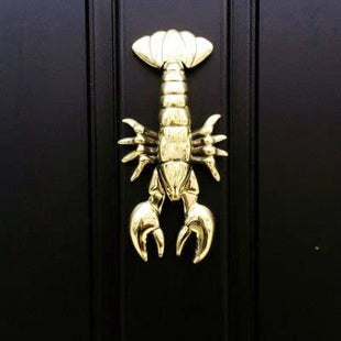 Maine Lobster Door Knocker - Brass (Premium Size)