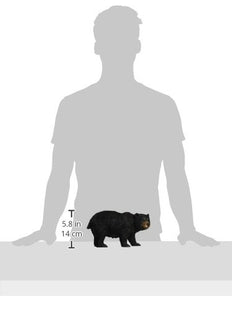 Design Toscano QM24217001 Black Bear Statue Walking, Multicolored