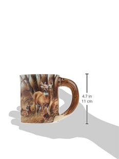 Rustic Retreat Whitetail Deer Sculpted Mug