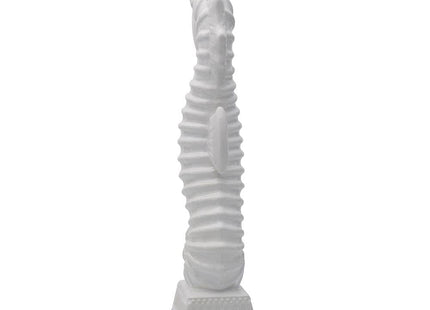 Fitz and Floyd Coastal Seahorse Figurine - Handcrafted White Earthenware, Nautical Decor Accent for Living Room, Dining Room, Mantel, Bathroom - Ocean-Inspired Sculptural Home Art, Beach House Decor