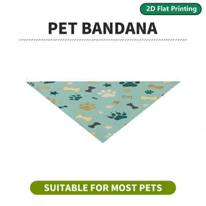 Paw Print Pet Bandana – Assorted Colors