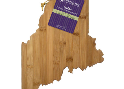 Maine State-Shaped Bamboo Serving & Cutting Board
