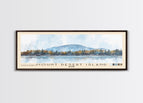 10x30 Inches / Walnut Frame