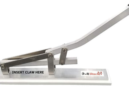ShellShucker Stone Crab Cracker for Seafood Lobster Claw King Crab Legs Deshelling Machine No Crab Fork Needed Professional Grade Aluminum Kitchen Chef Tool