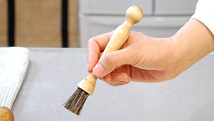 Iris Hantverk Birch Wood and Horsehair Mushroom Brush