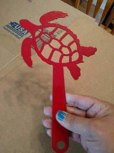 Sea turtle mailbox flag