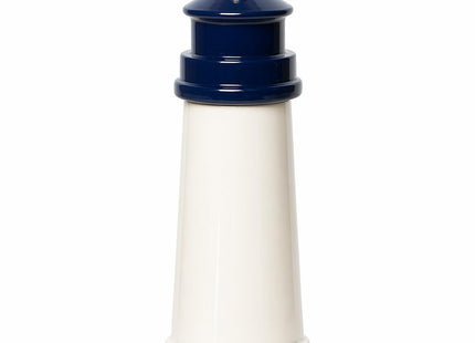 Fletchers' Mill Lighthouse Pepper Mill, White/Cobalt - 6 Inch, Adjustable Coarseness Fine to Coarse, MADE IN U.S.A.
