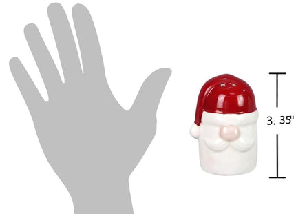 The Bridge Collection Christmas Reindeer & Santa Salt & Pepper Shaker Set