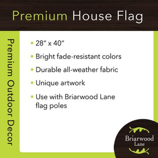 Briarwood Lane Winter Woodland Birds House Flag