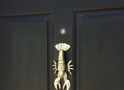 Maine Lobster Door Knocker - Brass (Premium Size)