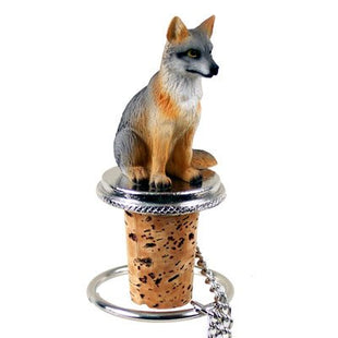 Fox Bottle Stopper (Gray)