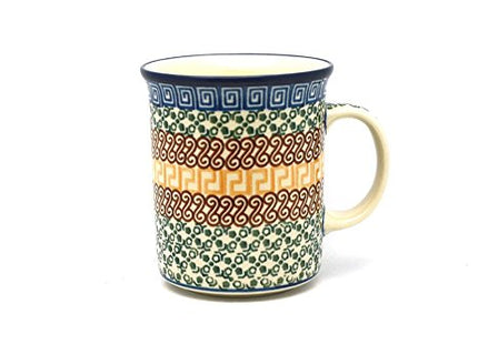 Polish Pottery Mug - Big Straight Sided - Autumn