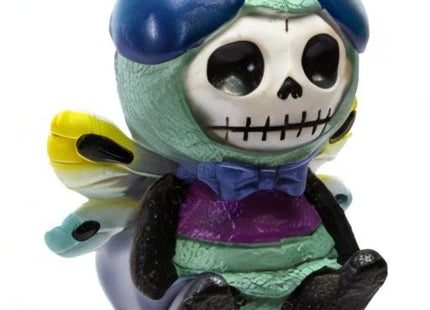 Furrybones Summit Collection Dragonfly Tombo Figurine Decorative Signature Skeleton in Colorful Dragonfly with Cute Wing