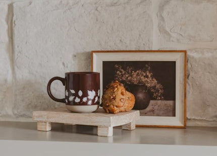 Sweet Water Decor Fall Leaves Coffee Mug, 14oz Stoneware Cute Autumn Cup