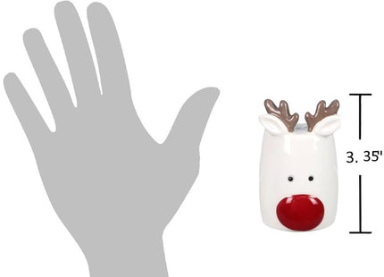 The Bridge Collection Christmas Reindeer & Santa Salt & Pepper Shaker Set