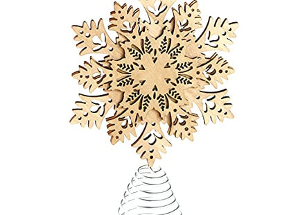 Winter Woodland Holiday Tree Decorations - Snowflake Tree Topper