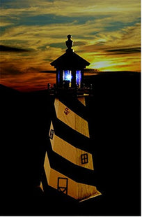 Twin Oaks Solar Lighthouse Light Kit for Outdoor Garden and Patio Lighting