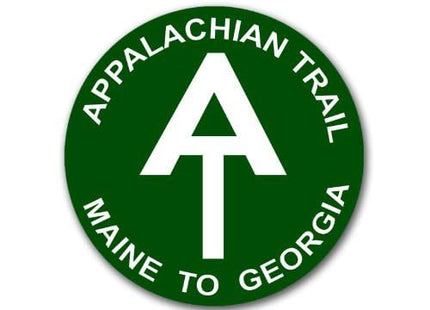 Round Green Appalachian Trail Maine to Georgia Sticker (Hiking Trail Explore Nature Walk Vinyl Decal (3 inch)