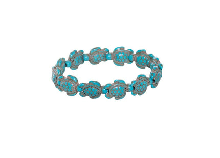 BlueRica Turquoise Sea Turtle Stretch Bracelet