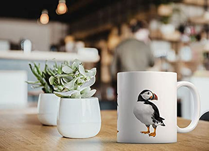 MUGBREW Atlantic Puffin Birds Ceramic Coffee Gift Mug Tea Cup, 11 OZ