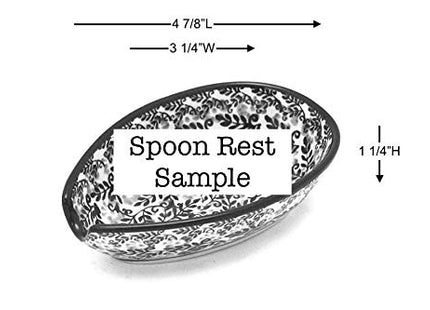 Polish Pottery Spoon Rest - Holly Berry