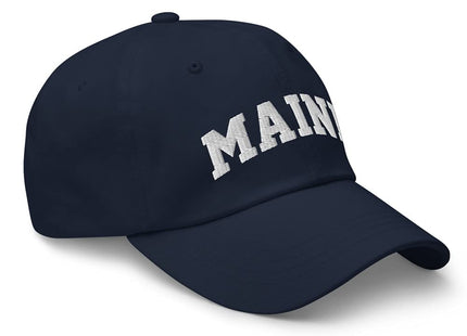 Maine Vintage State Athletic Style Dad hat Navy