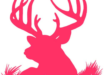 Deer Head Silhouette Buck Hunting Vinyl Wall Decal Sticker Art, Home Decor, Mural