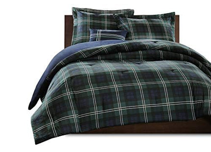 Intelligent Design Cabin Plaid All-Season Blue Twin Comforter Set, 3pc