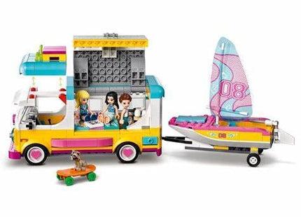 LEGO Friends Forest Camper Van and Sailboat 41681 Building Kit; Forest Toy; New 2021 (487 Pieces)