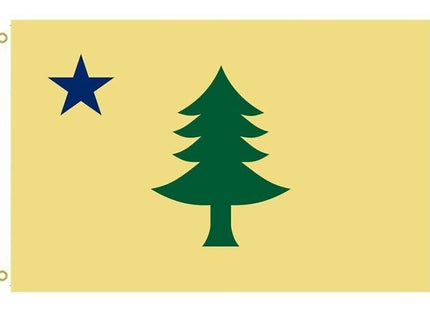 Maine Flag 3X5Ft 1901-1909 Banner Me State Northeast 100D Outdoor Flag Yard Banner For Outside Garden Flag Large Flag