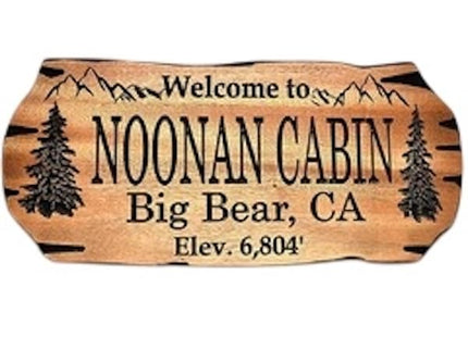 Personalized Cabin Sign Outdoor Wooden Sign Lake House Welcome Sign Rustic Decor