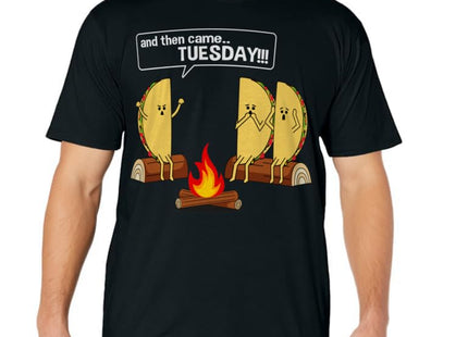Taco Tells Scary Campfire Story About Tuesdays Funny Graphic T-Shirt