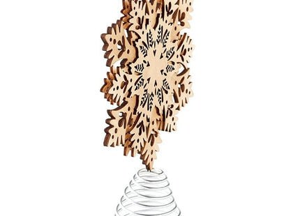 Winter Woodland Holiday Tree Decorations - Snowflake Tree Topper